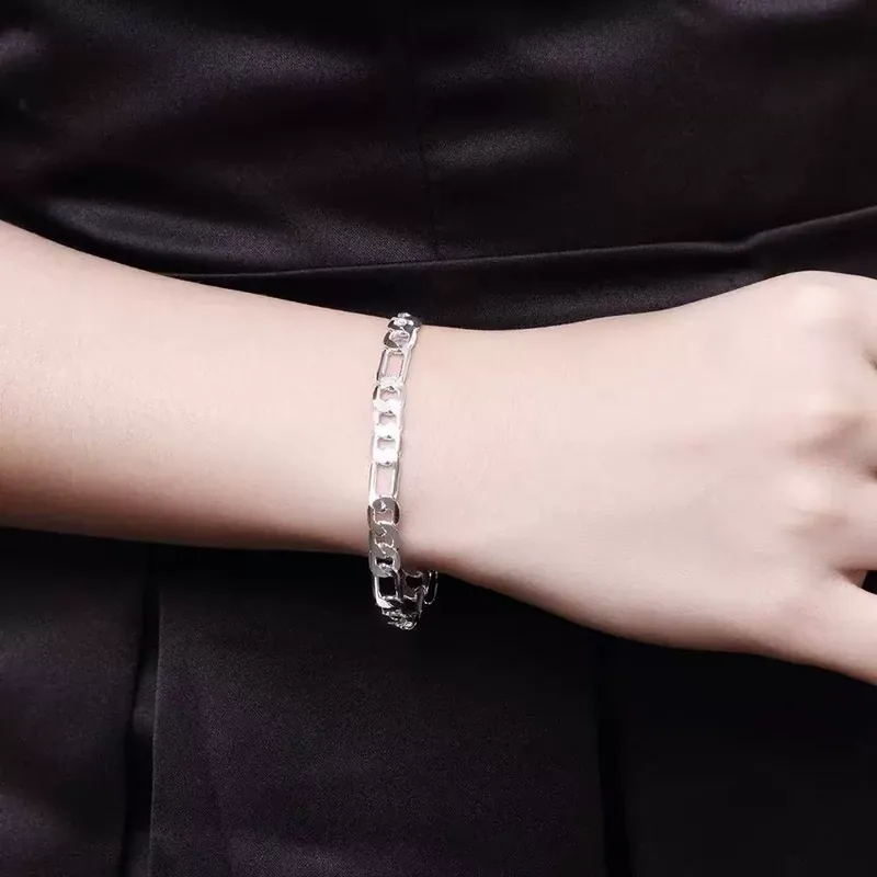 Titanium Steel Bead Bracelet Mixed Sizes