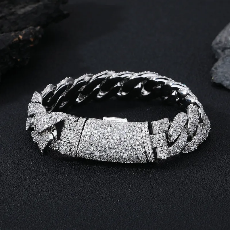 16mm Bubble Cuban Chain Necklace Hip-Hop Full Pave Zircon