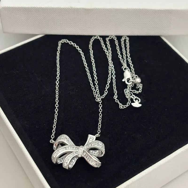 Zircon Butterfly Pendant Necklace