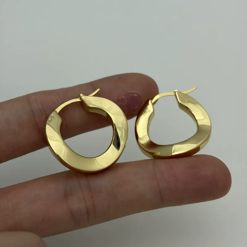 Twisted Metal Hoop Earrings