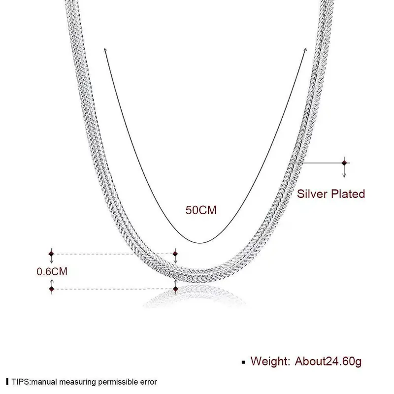 Titanium Steel Snake Bone Chain Necklace
