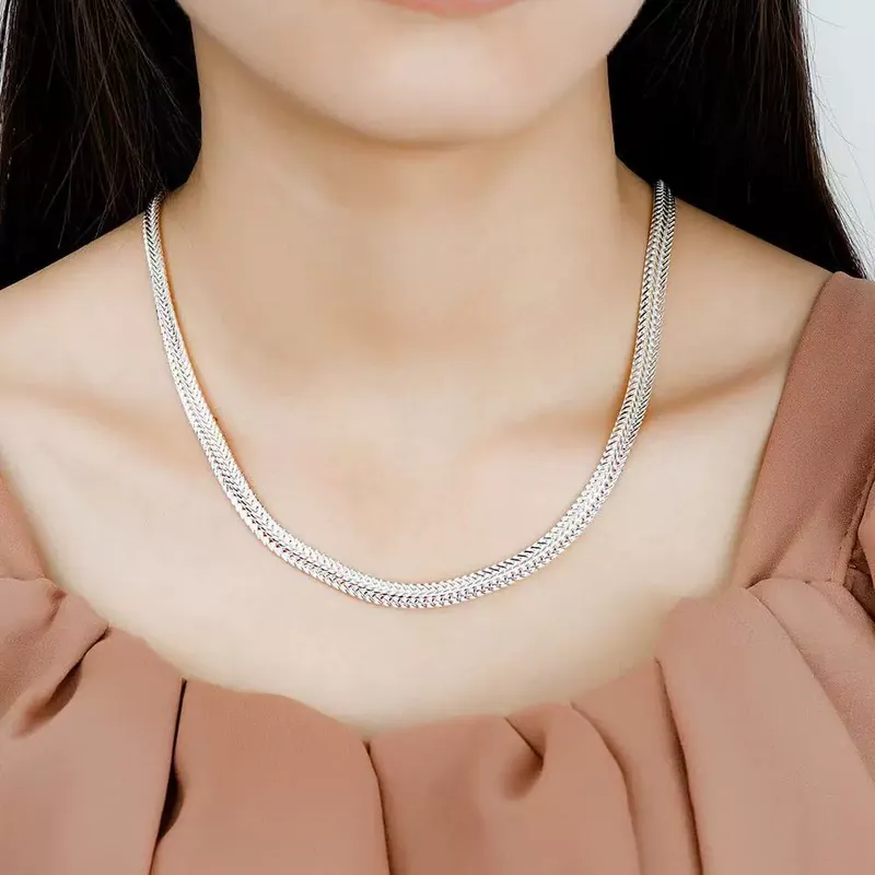 Titanium Steel Snake Bone Chain Necklace