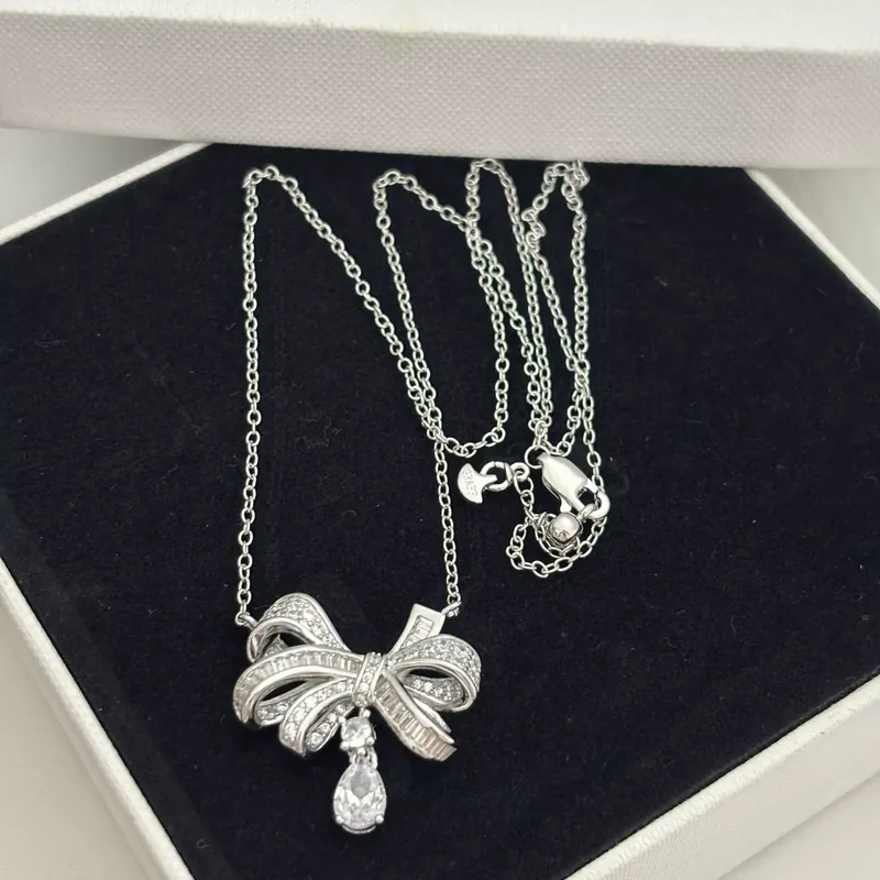 Zircon Butterfly Pendant Necklace