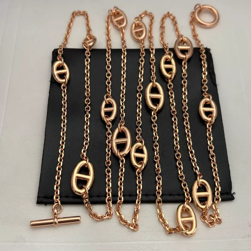 Alloy Long Chain Necklace Versatile Layering